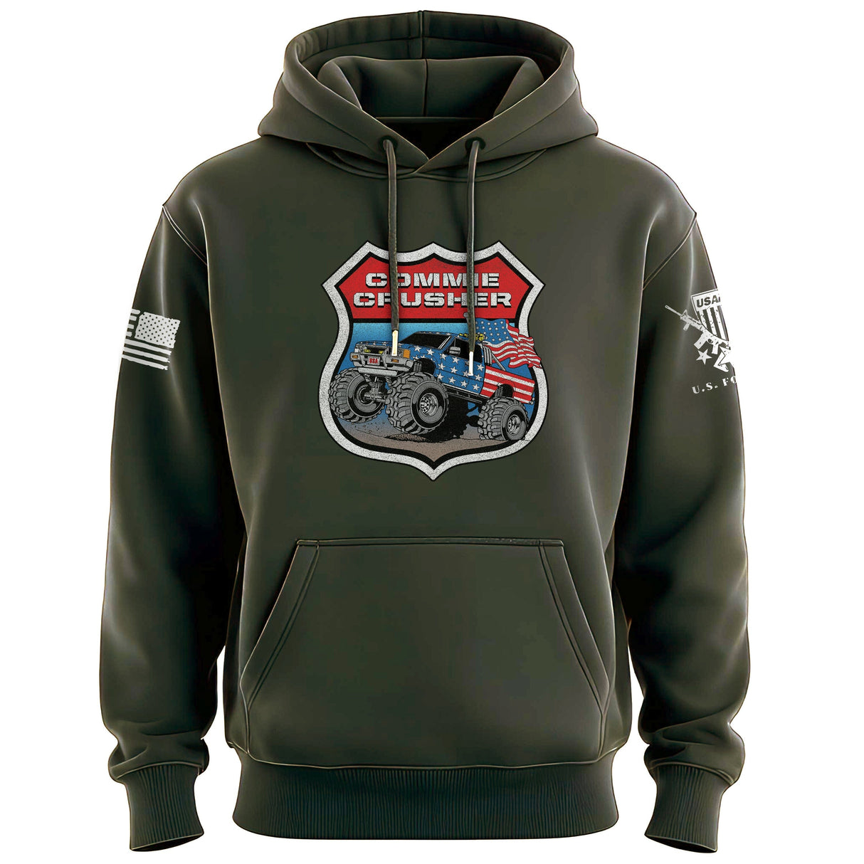 Commie Crusher Monster Truck Hoodie Hoodies 