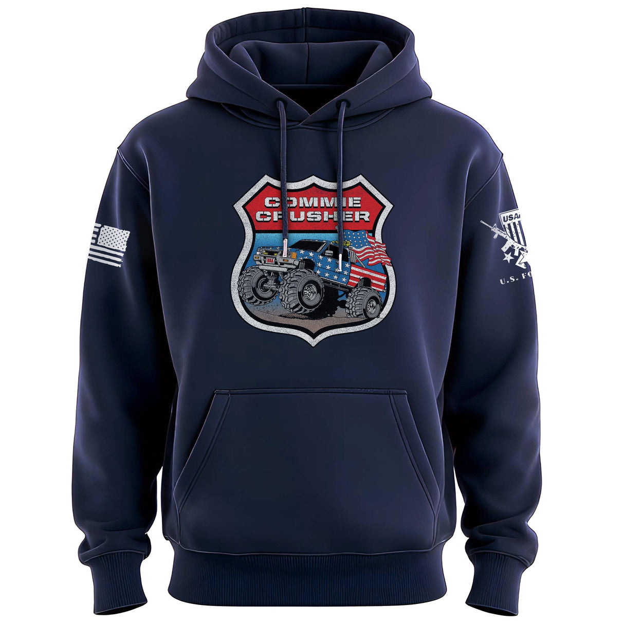 Commie Crusher Monster Truck Hoodie Hoodies 