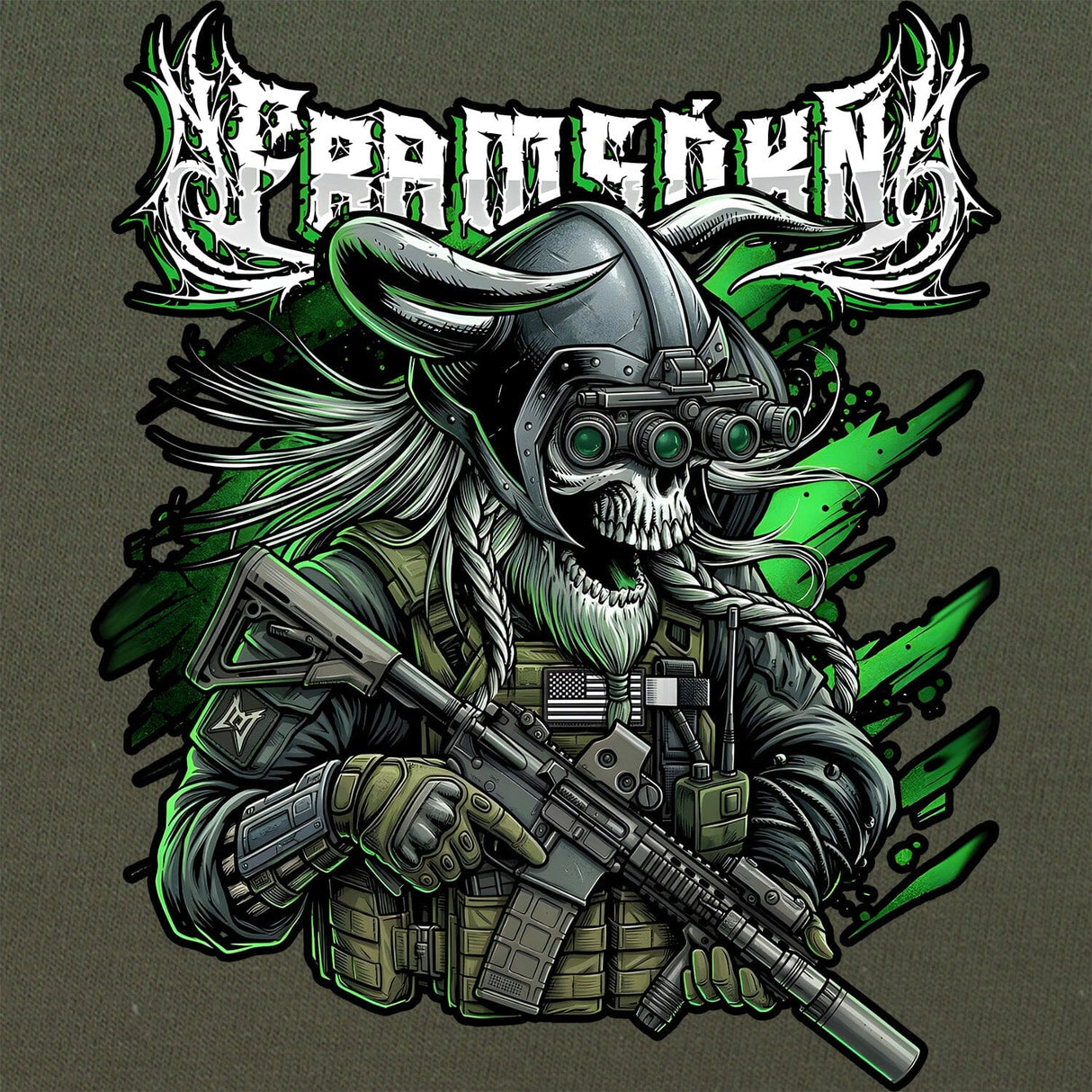Death Metal Viking T-Shirt Shirts 