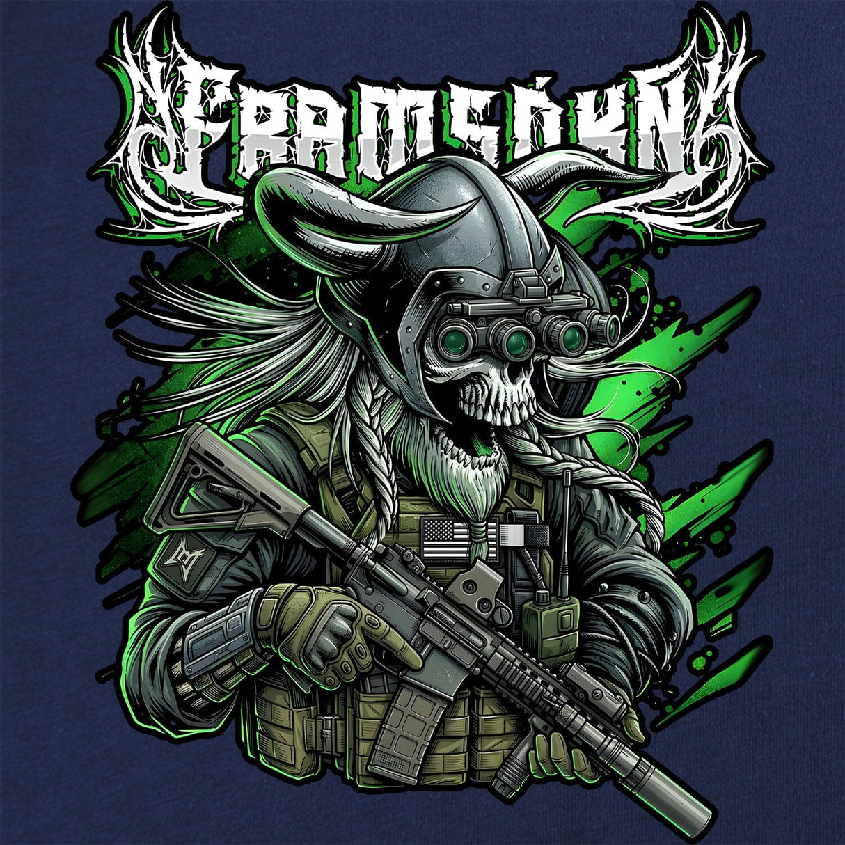 Death Metal Viking T-Shirt Shirts 