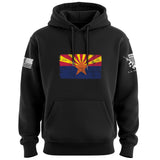 Distressed Arizona Flag Hoodie Hoodies 