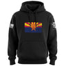 Distressed Arizona Flag Hoodie Hoodies 