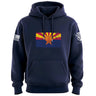 Distressed Arizona Flag Hoodie Hoodies 