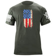 Distressed Vertical US Flag T-Shirt Shirts 87059-S-MG