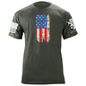 Distressed Vertical US Flag T-Shirt Shirts 87059-S-MG
