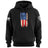 Distressed Vertical US Flag Hoodie Hoodies 