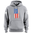 Distressed Vertical US Flag Hoodie Hoodies 