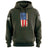 Distressed Vertical US Flag Hoodie Hoodies 