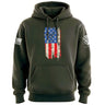 Distressed Vertical US Flag Hoodie Hoodies 