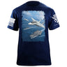 F-14 Carrier Painting T-Shirt Shirts 88176-S-NAVY