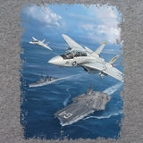 F-14 Carrier Painting T-Shirt Shirts 