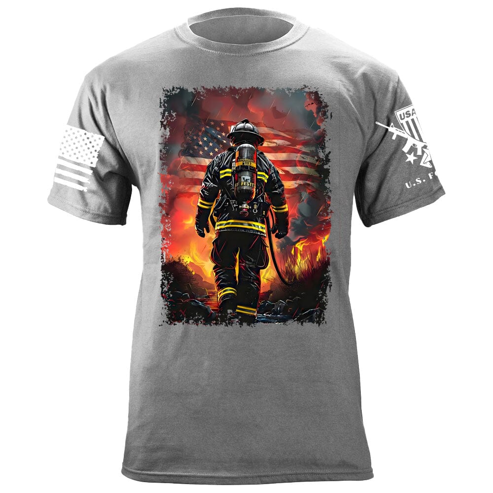American Firefighter T-Shirt Shirts 88180-S-HG