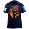 American Firefighter T-Shirt Shirts 88180-S-NAVY
