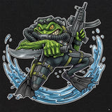 Frogman Cartoon T-Shirt Shirts 