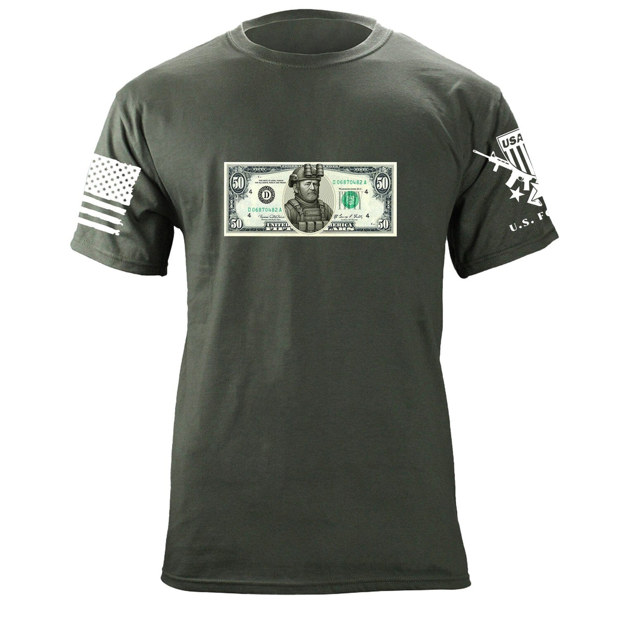 Grant 50 Dollar Bill T-Shirt Shirts 87351-S-MG