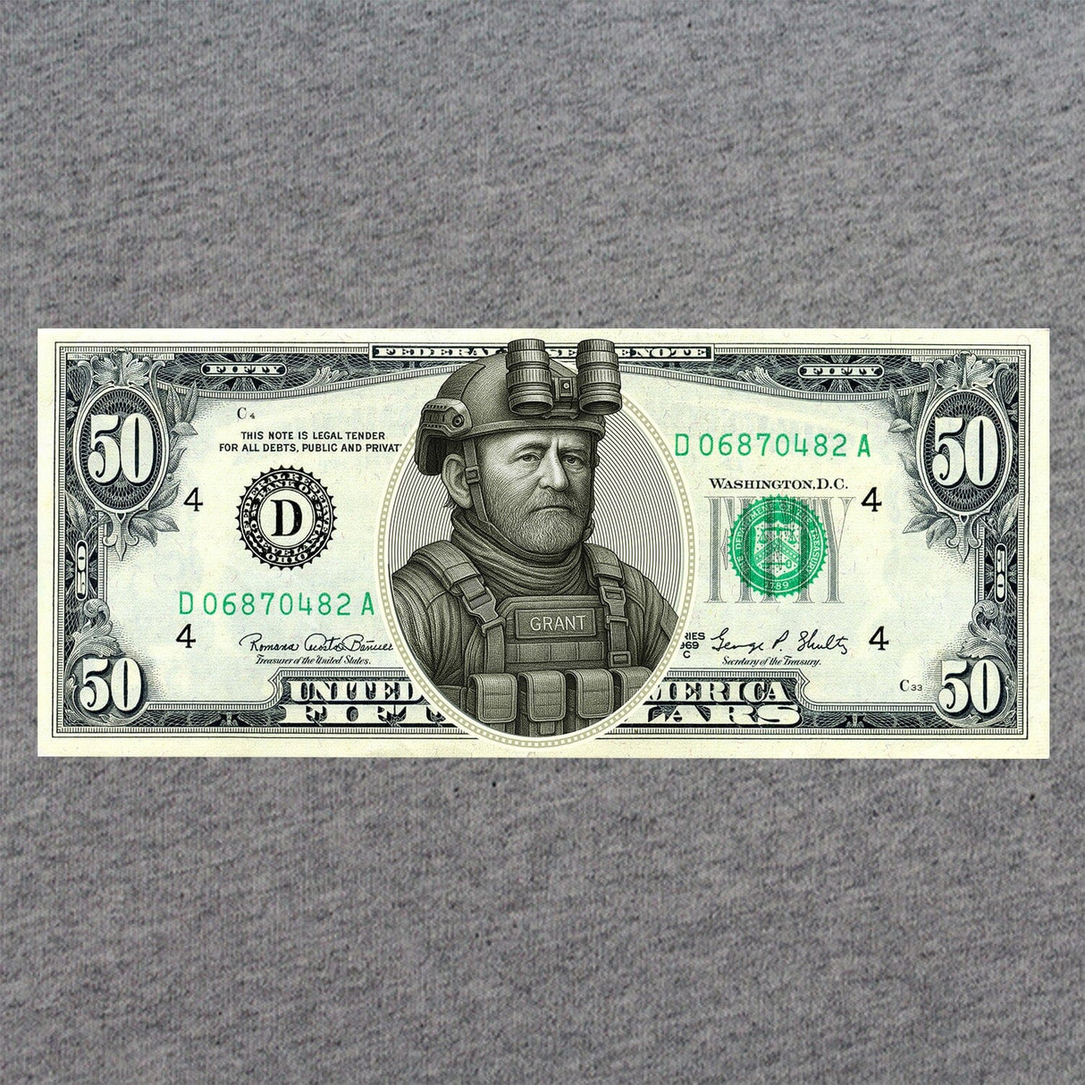 Grant 50 Dollar Bill T-Shirt Shirts 