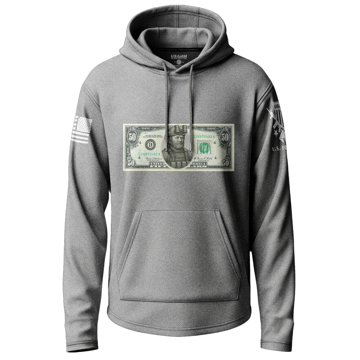 Grant 50 Dollar Bill Lightweight Hoodie