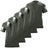 USAMM 5-Pack Blank T-Shirts in Green with Flag Sleeve Detail