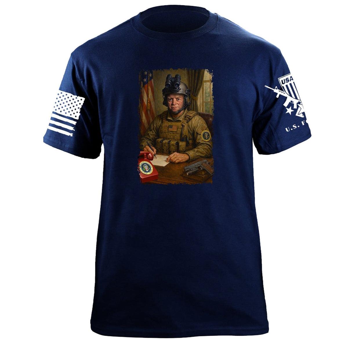 Ike Operator T-Shirt Shirts 87355-S-NAVY