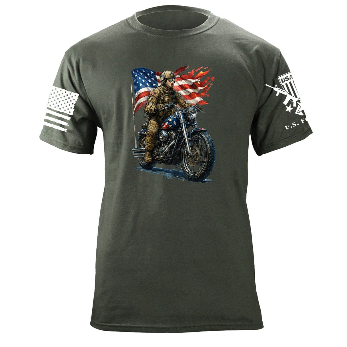 Infantry Motorcycle T-Shirt Shirts 87387-S-MG