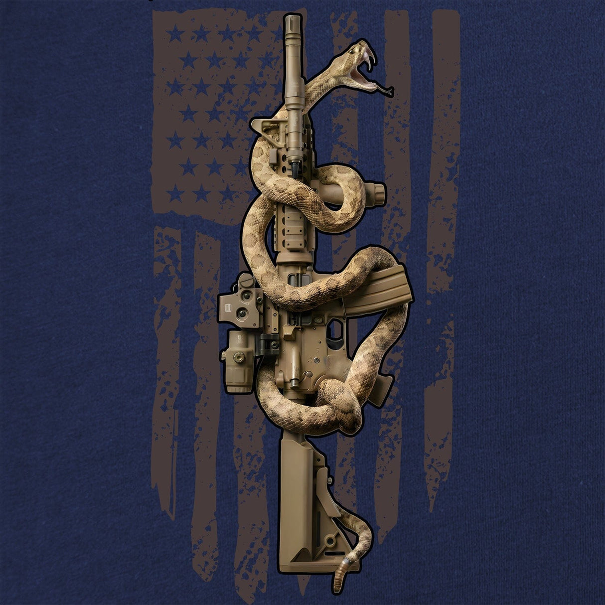 M4 Snake Flag T-Shirt Shirts 