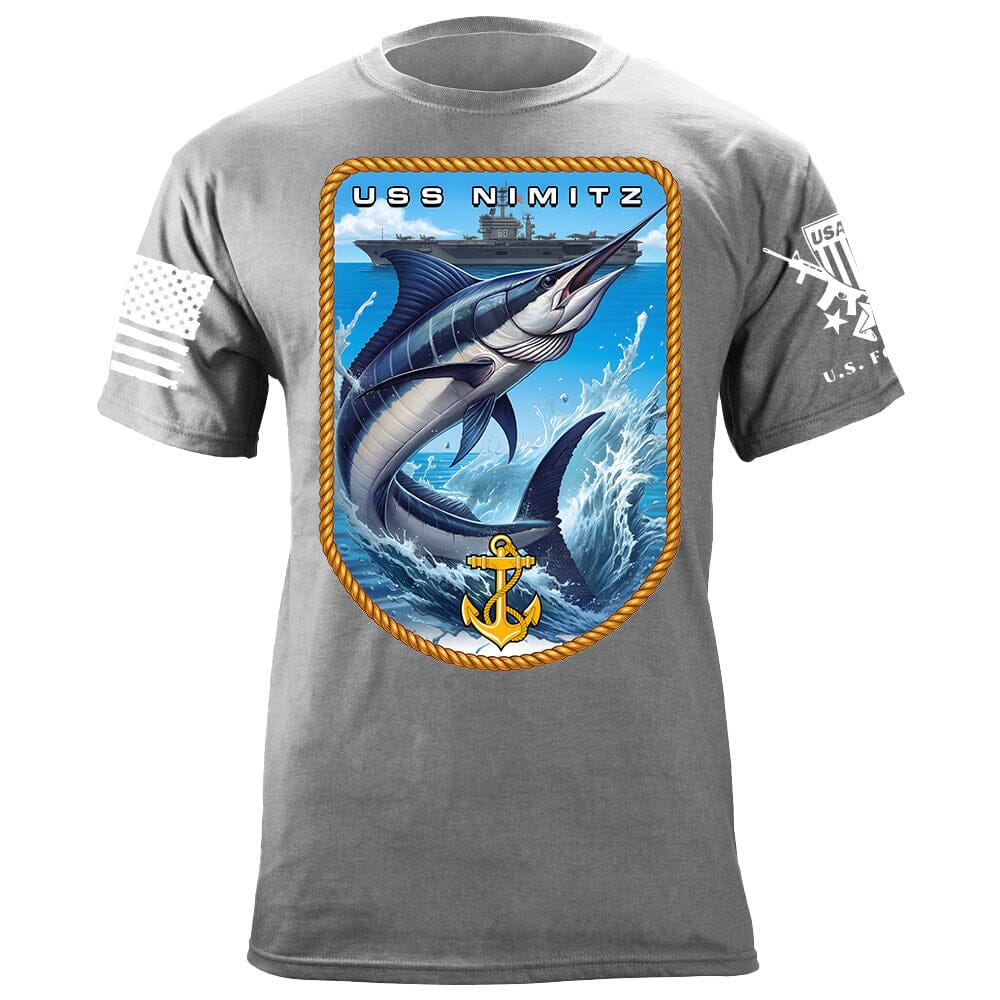 USS Nimitz Marlin T-Shirt Shirts 88101-S-HG