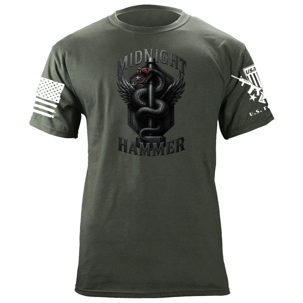 Midnight Hammer Snake - Metal T-Shirt Shirts 86358-S-MG