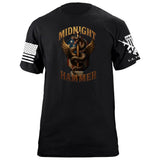 Midnight Hammer Snake - American Flag T-Shirt Shirts 86357-S-BK