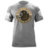 Sloth Operator T-Shirt - Slow is Smooth, Smooth is Fast Shirts 86370-S-HG
