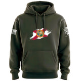 Florida Flag Paint Swatch Hoodie Hoodies 