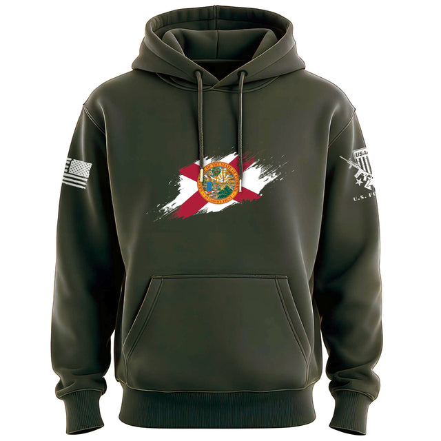 Florida Flag Paint Swatch Hoodie Hoodies 