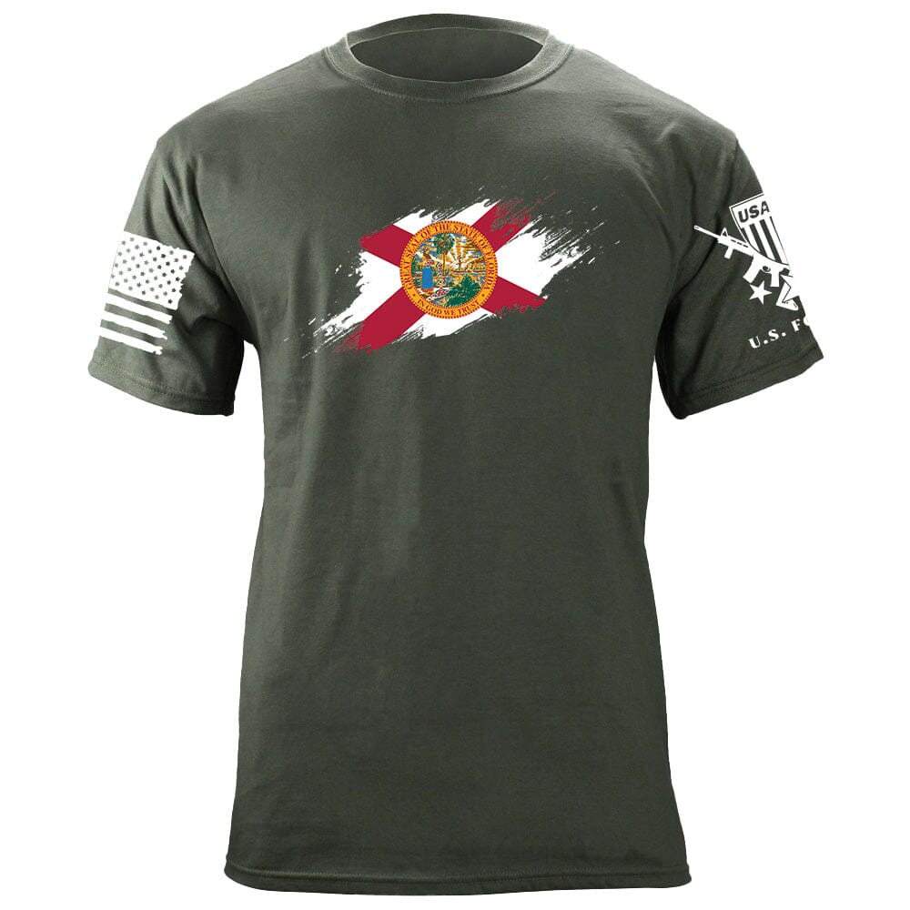 Florida Flag Paint Swatch T-Shirt Shirts 87081-3XL-MG