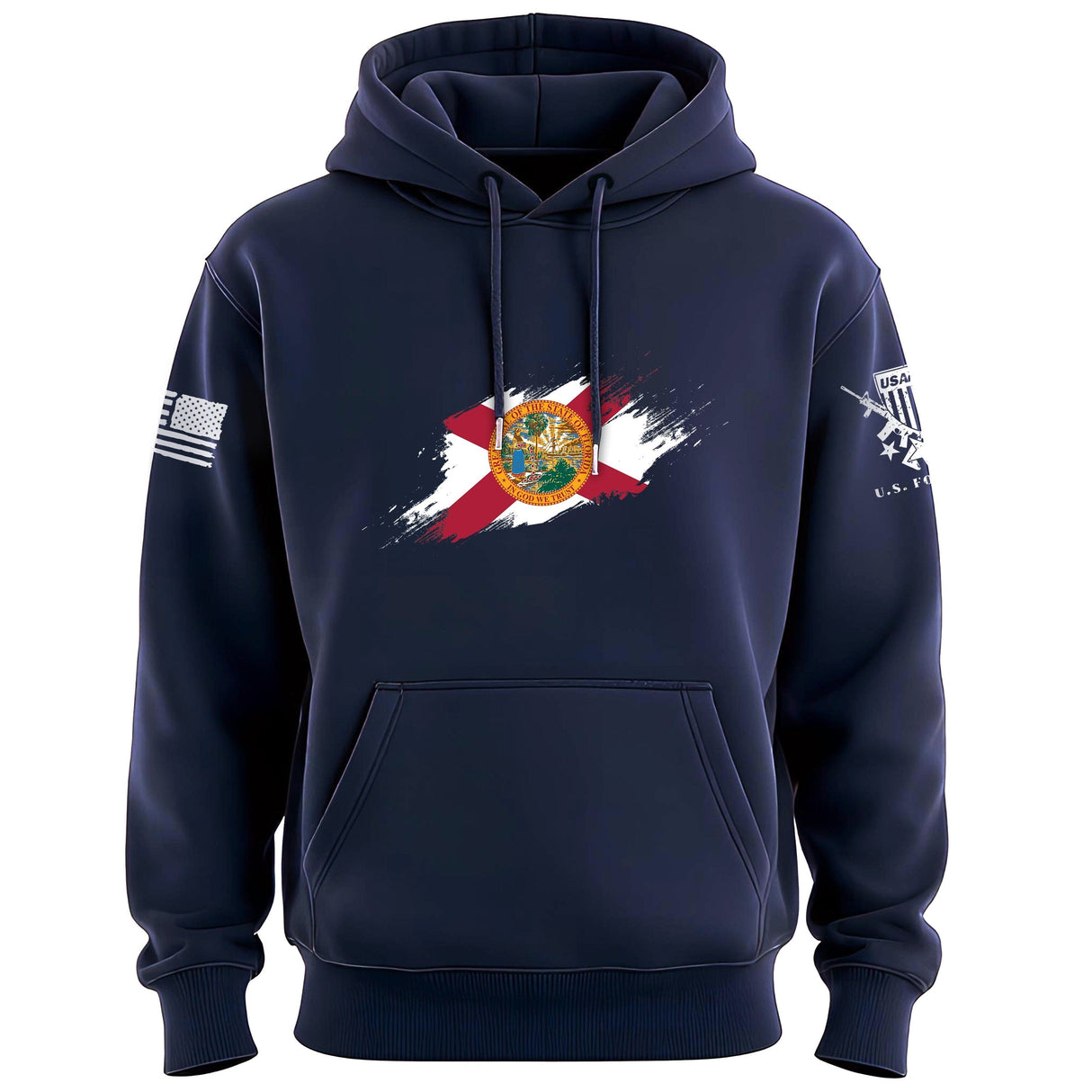 Florida Flag Paint Swatch Hoodie Hoodies 