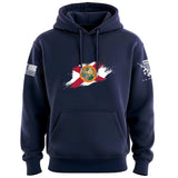 Florida Flag Paint Swatch Hoodie Hoodies 