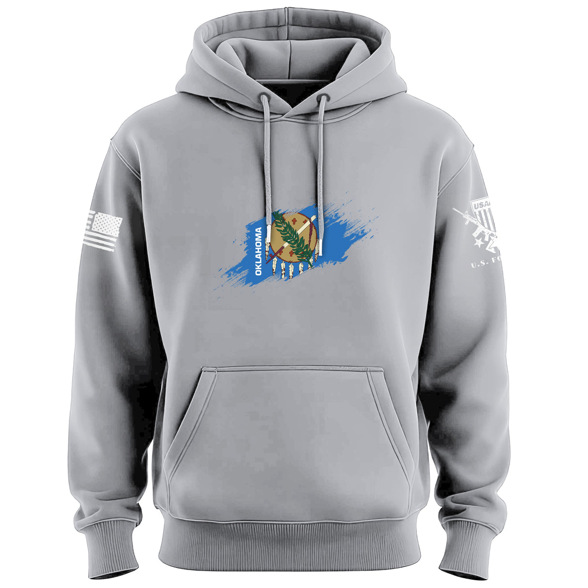 Oklahoma Flag Paint Swatch Hoodie