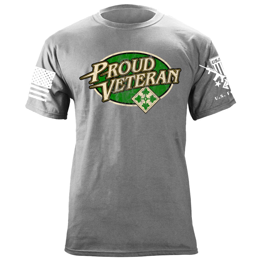 Proud Vet 4th Infantry Tshirt Shirts 87189-S-HG