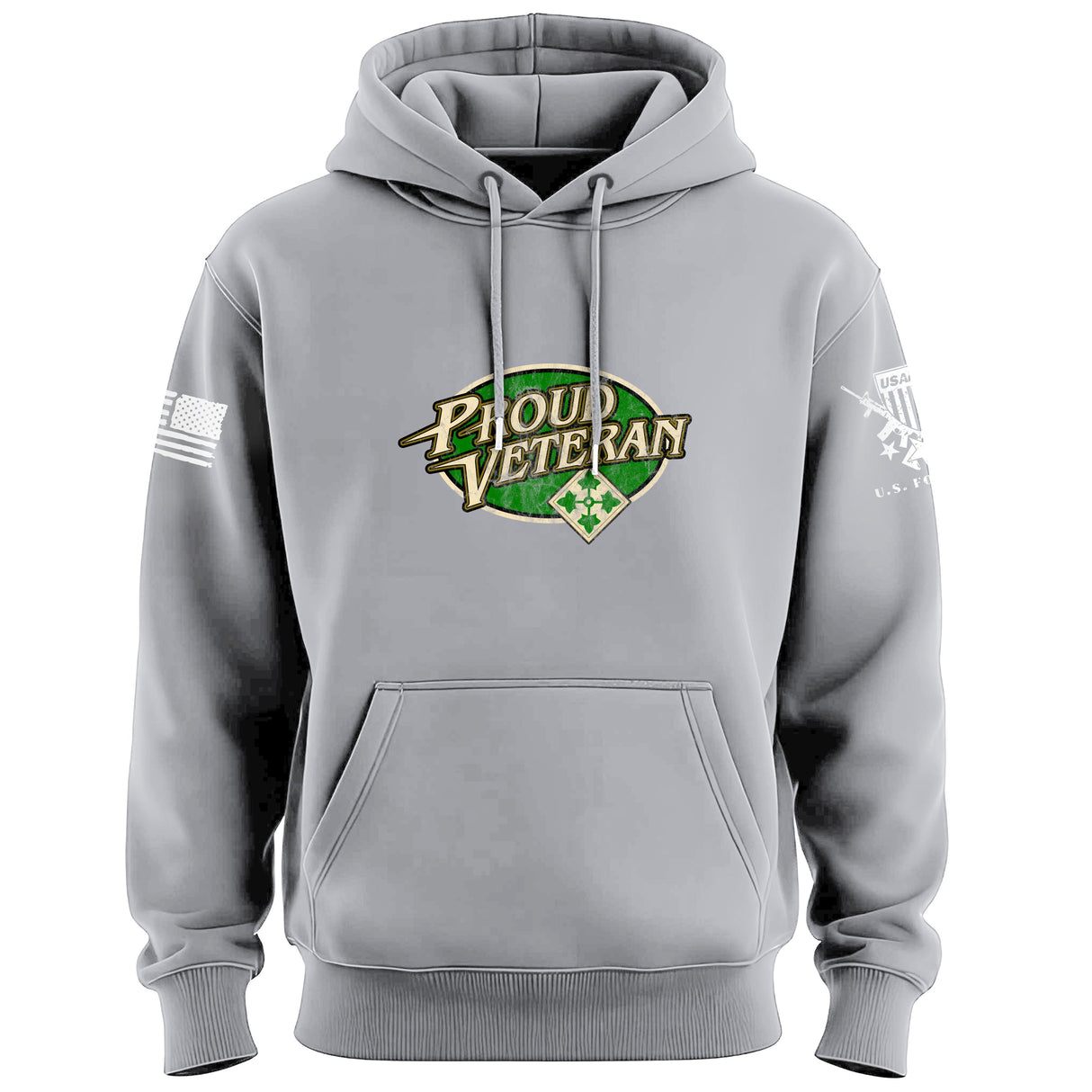 Proud Vet 4th Infantry Hoodie