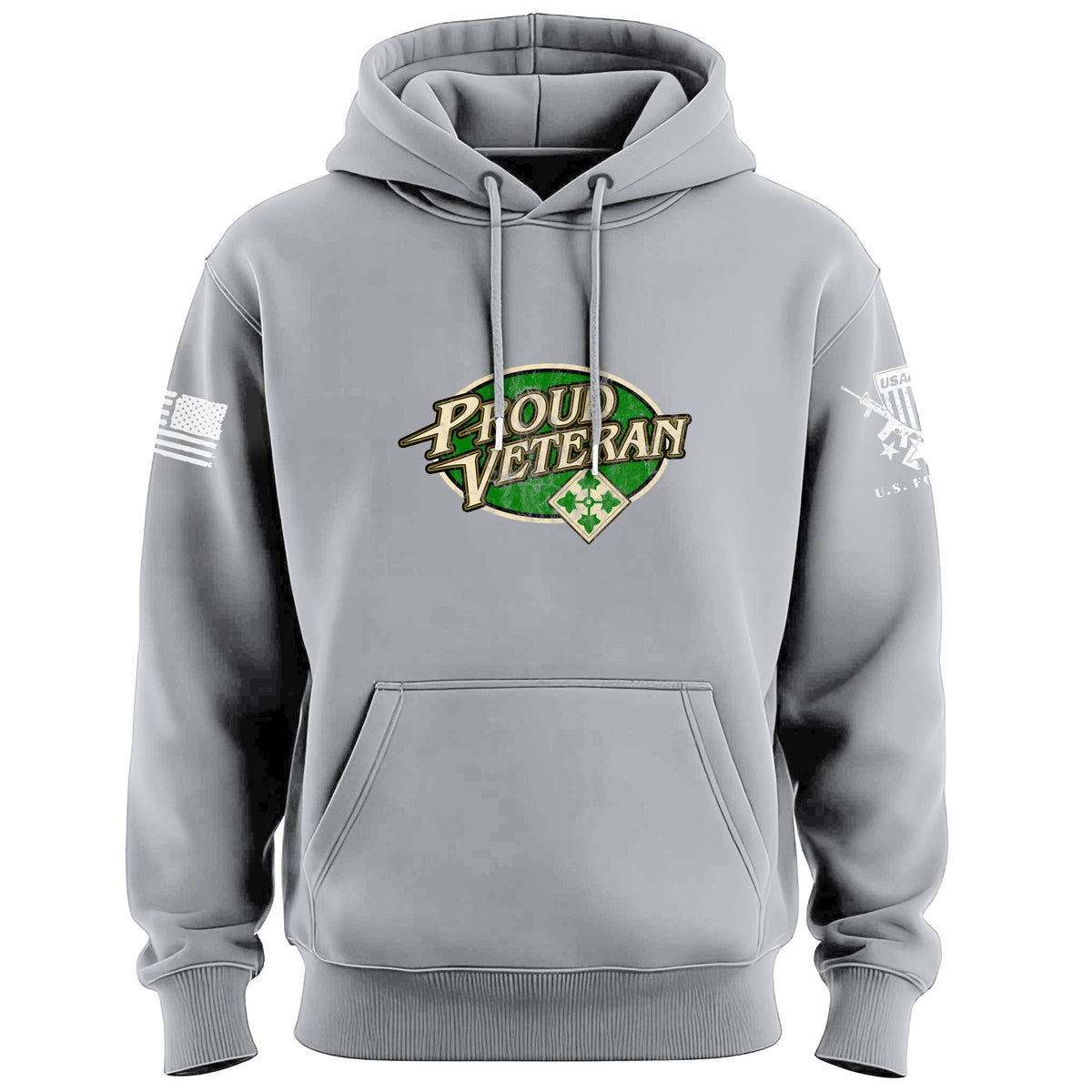 Proud Vet 4th Infantry Hoodie Hoodies 100221-S-HG