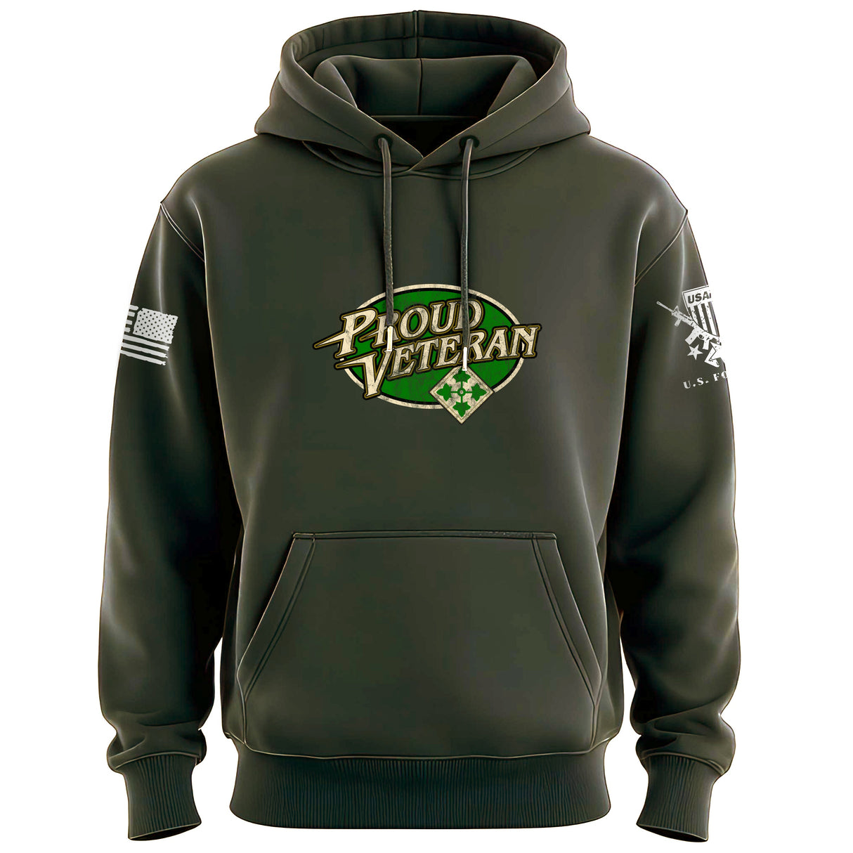 Proud Vet 4th Infantry Hoodie
