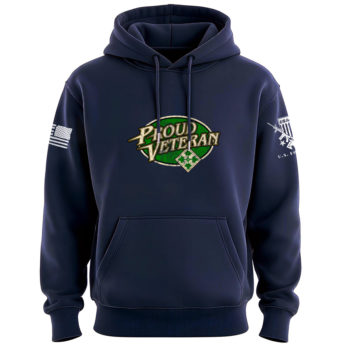 Proud Vet 4th Infantry Hoodie