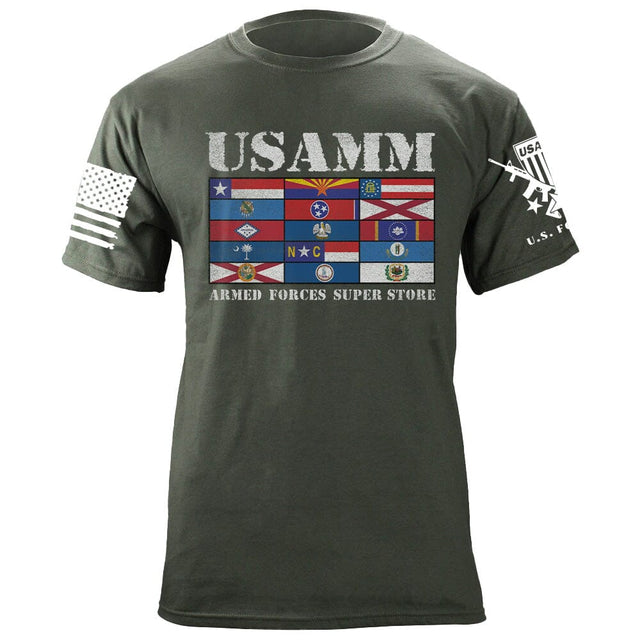 Rack State Flags USAMM T-Shirt Shirts 87122-3XL-MG