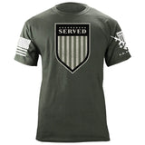 Served Shield Drab T-Shirt Shirts 87128-3XL-MG