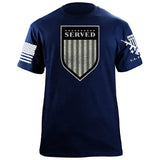 Served Shield Drab T-Shirt Shirts 87128-S-NAVY