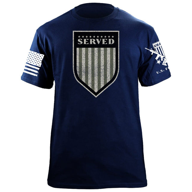 Served Shield Drab T-Shirt Shirts 87128-S-NAVY