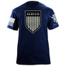 Served Shield Drab T-Shirt Shirts 87128-S-NAVY