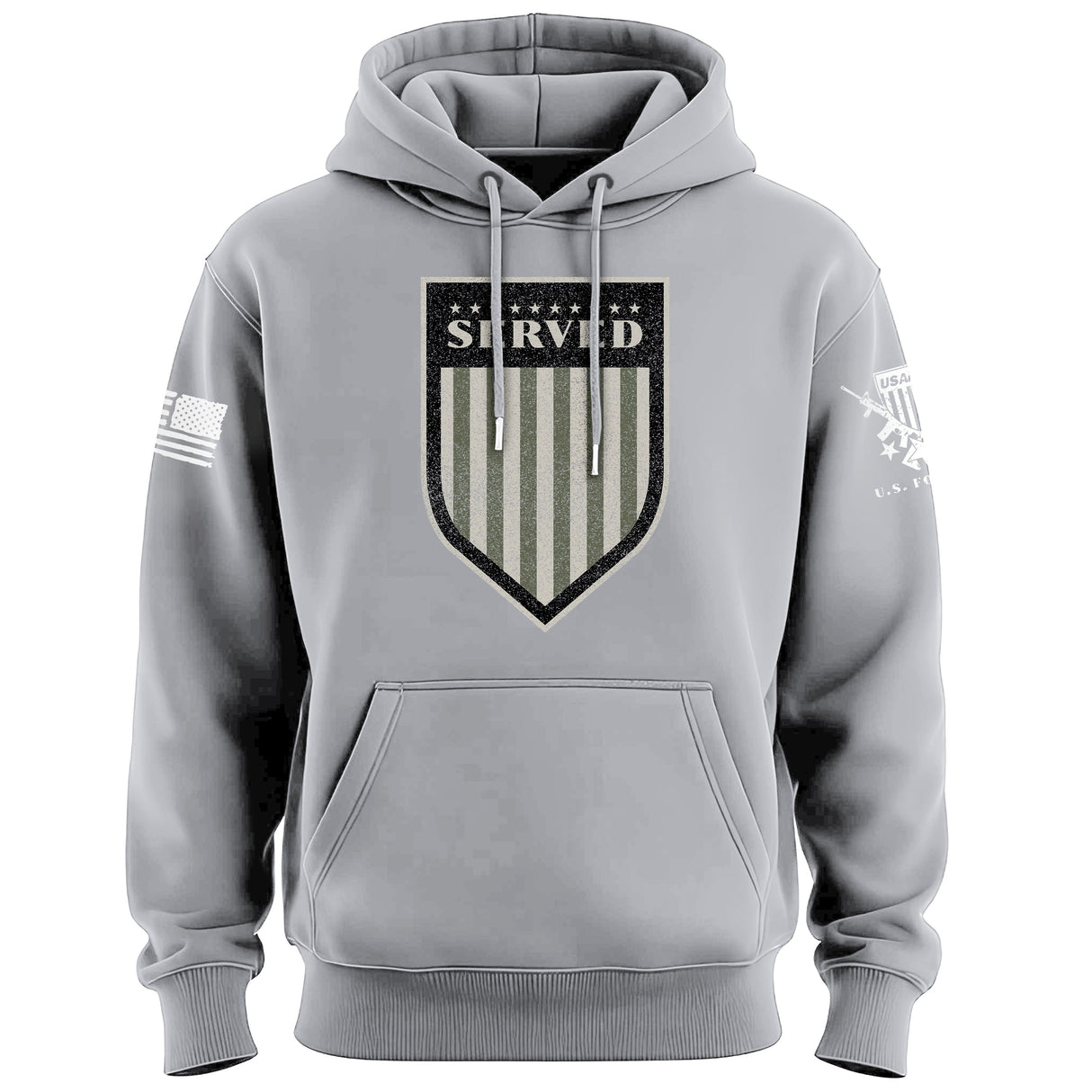 Served Shield Drab Hoodie