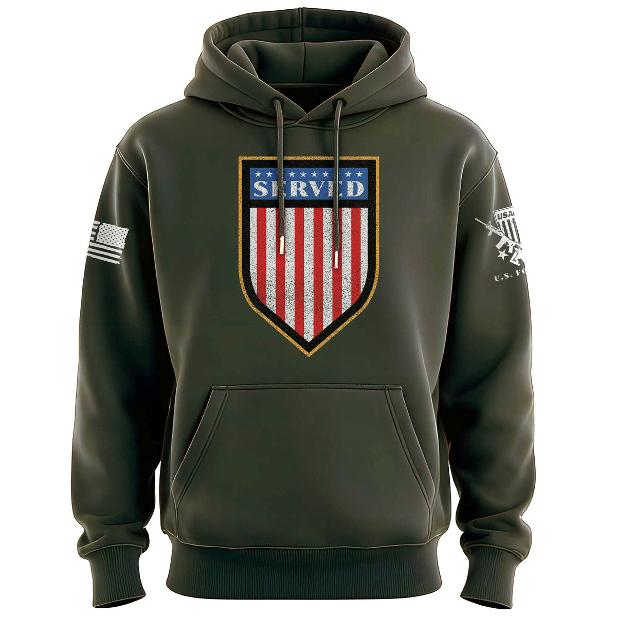 Served Shield Hoodie Hoodies 100239-S-MG
