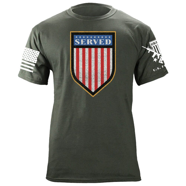 Served Shield T-shirt Shirts 87131-3XL-MG