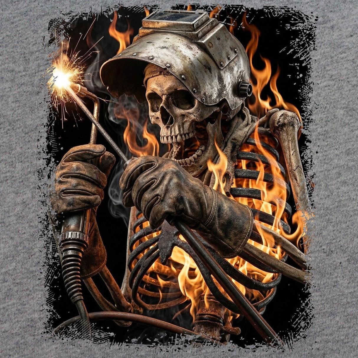 Blue Collar Skeleton T-Shirt Shirts 