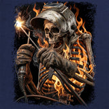 Blue Collar Skeleton T-Shirt Shirts 